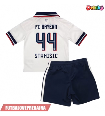Lacne Dětský Futbalové dres Bayern Munich Josip Stanisic #44 2026-27 Krátky Rukáv - Preč (+ trenírky)